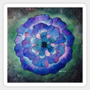 Purple flower galaxy Sticker